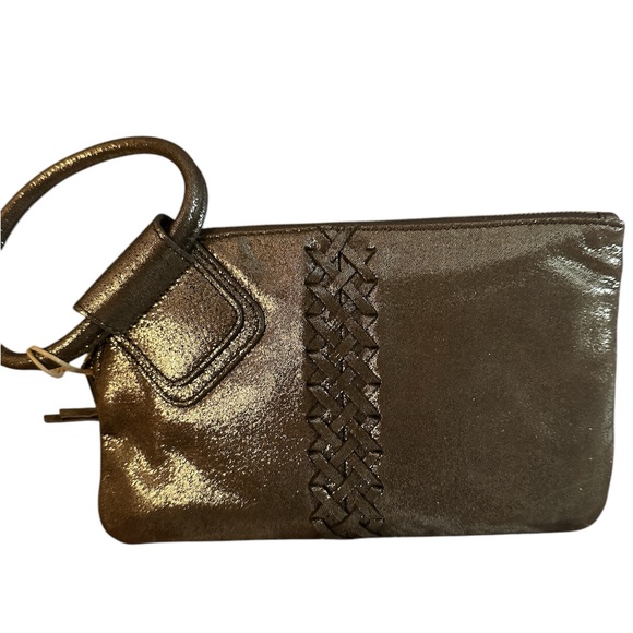 NWT hobo sable coffee galaxy wristlet with card slots and pocket